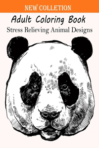 Adult Coloring Book Stress Relieving Animal Designs
