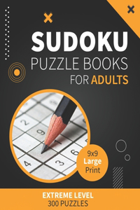 Suduko Puzzle Books for Adults Large Print Extreme Level 300 Puzzles