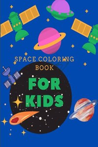 Space coloring book for kids