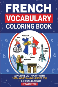 French Vocabulary Coloring Book