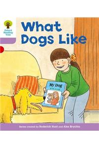 Oxford Reading Tree: Level 1+: More First Sentences A: What Dogs Like