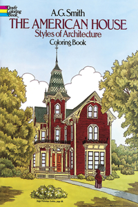 American House Styles of Architecture Coloring Book