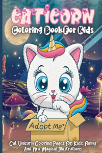 Caticorn Coloring Book For Kids