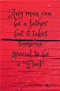 Fathers Day Blank Journal Notebook