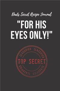 Dads Secret Recipe Journal 