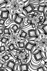 Floral Pattern - Color My Cover Notebook
