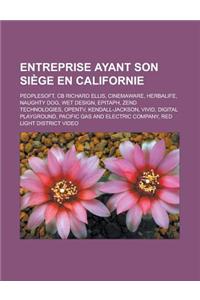 Entreprise Ayant Son Siege En Californie