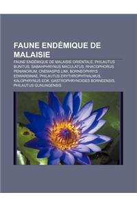 Faune Endemique de Malaisie