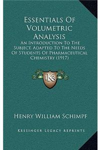 Essentials of Volumetric Analysis