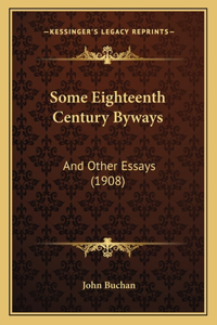 Some Eighteenth Century Byways