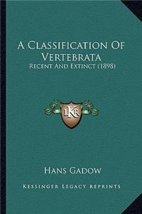 Classification Of Vertebrata