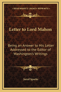 Letter to Lord Mahon