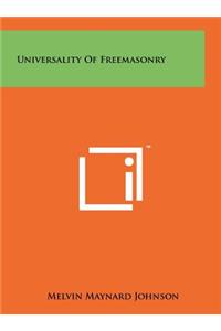 Universality of Freemasonry