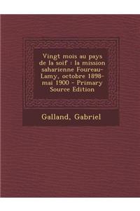 Vingt mois au pays de la soif