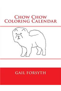 Chow Chow Coloring Calendar