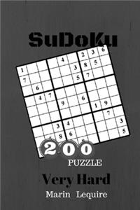 Sudoku Very Hard 200 Puzzle Game Book