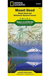 Mount Hood Map [Mount Hood and Willamette National Forests]