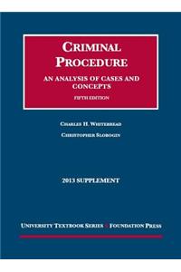 Criminal Procedure, an Analysis of Cases and Cocepts