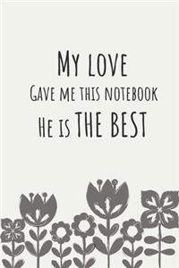 My love gave me this notebook