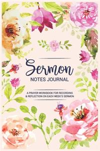 Sermon Notes Journal