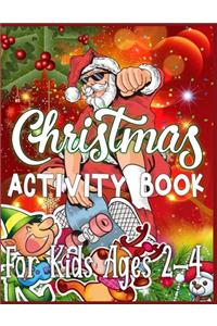 Christmas Activity Book For Kids Ages 2-4