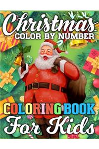 Christmas Color By Number Coloring Book for Kids