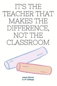 It's the teacher that makes the difference, not the classroom