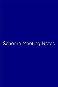 Scheme Meeting Notes Notebook