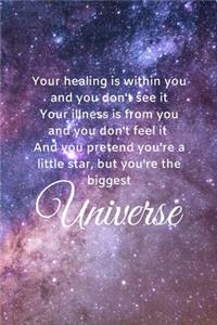 Your healing is within you and you don't see it