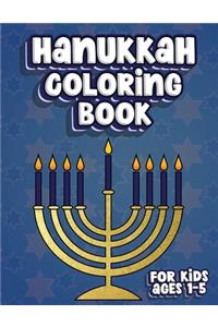 Hanukkah Coloring Book For Kids Ages 1-5