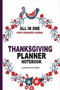 Thanksgiving Planner Notebook - All in one Event Organizer Journal