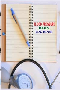 Blood Pressure Daily Log Book.