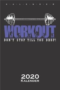 Workout dont Stop Kalender 2020