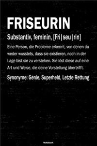 Friseurin Notizbuch