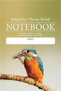 Kingfisher Theme Ruled Notebook