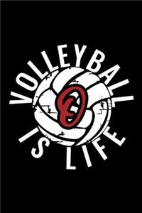 O Monogram Initial Volleyball Journal