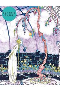 Dot Grid Journal Art Nouveau Women and Tree
