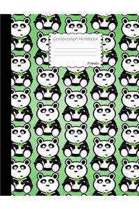 Panda Composition Notebook