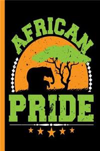 African Pride: African Safari Sunset Notebook