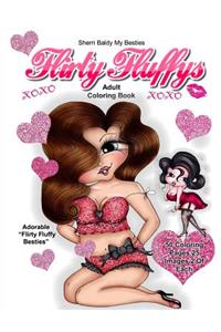 Sherri Baldy My Besties Flirty Fluffys Coloring Book for Adults