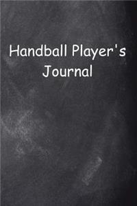 Handball Player's Journal Chalkboard Design