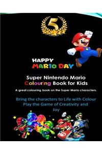 Super Nintendo Mario Colouring Book for Kids