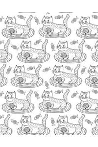 Bullet Journal Notebook Cute Cat Pattern 2