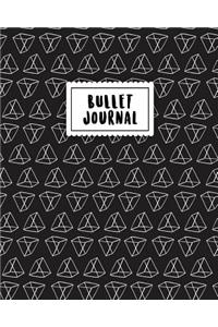 Bullet Journal: Black Metrik - 150 Dot Grid Pages (Size 8x10 Inches) - With Bullet Journal Sample Ideas