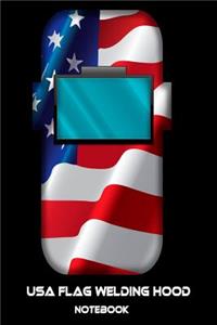 USA Flag Welding Hood Notebook