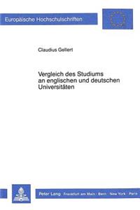 Vergleich des Studiums an englischen und deutschen Universitaeten