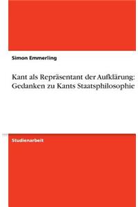 Kant als Repräsentant der Aufklärung