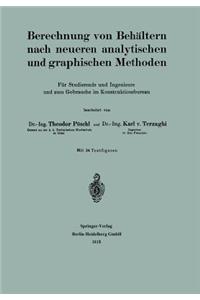 Berechnung Von Behältern Nach Neueren Analytischen Und Graphischen Methoden