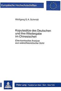 Kopulasaetze Des Deutschen Und Ihre Wiedergabe Im Chinesischen