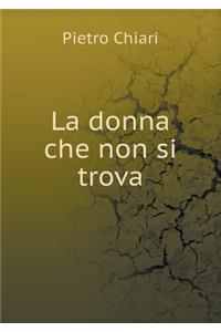 La donna che non si trova